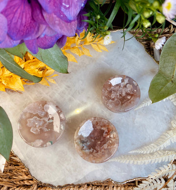 Madagascar Natural Flower Agate, Crystal Jeweller Dish, Inner Peace and Harmony
