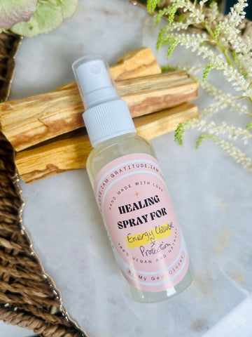 Natural Aromatic Energy Healing Sprays with Amazon Jungle Essences, Moon Water, Crystals and Essential oils, 50ml, 100% Vegan, Customisable