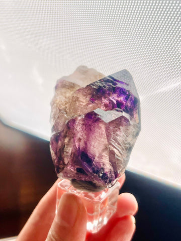 Grade AAA Rare Super Seven Enhydro Elestial Crystal Specimen, Water Inclusion Quartz,Sacred Stone 124g -ESS11