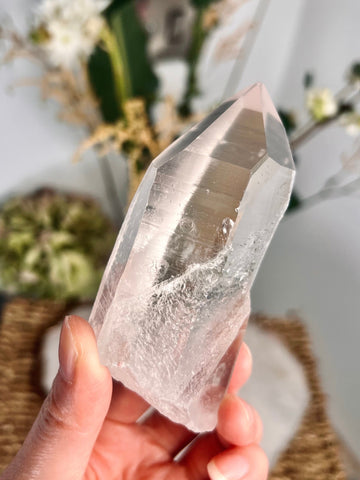 Grade AAA+ Natural Lemurian Quartz 164g, Record Keepers, Self Healed, Starseed Quartz Wand, Super Extra Quality SL04