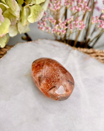 Grade AA+ Golden Sunstone Palmstone , 100% Natural from Tanzania, GSP02 -60g