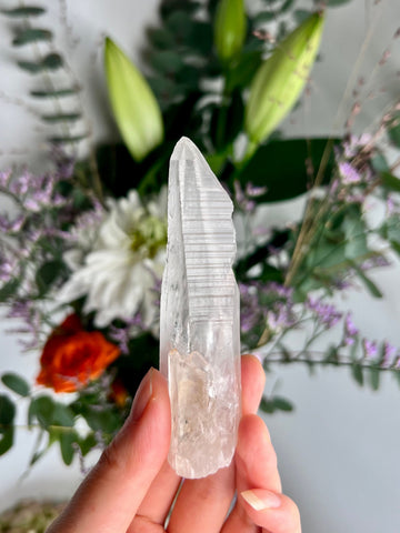 Grade AAA Natural Chlorite Lemurian Quartz 61g, Self Healed, Starseed Quartz Wand,Extra Quality CS17