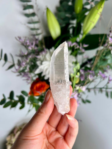 Grade AAA Natural Chlorite Lemurian Quartz 56g, Self Healed, Starseed Quartz Wand,Extra Quality CS16