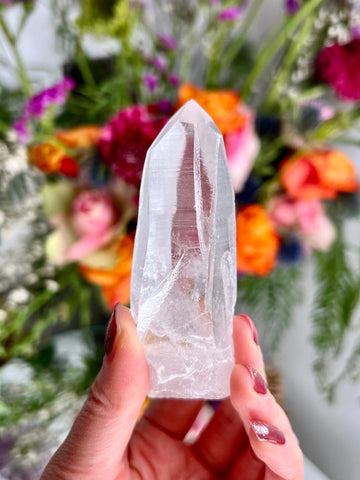 Grade AAA+ Lemurian Quartz with Record Keepers, Crater Formation, 94g SLE04