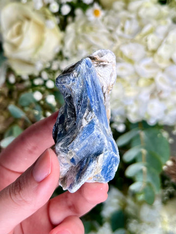 Grade AA Natural Blue Kyanite with Quartz, Crystal Healing, Energy Protection, Calming BK17, 105g
