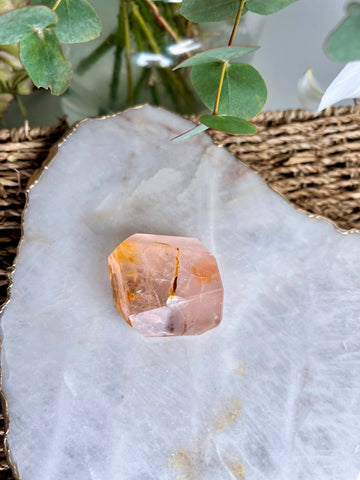 Grade AAA Golden Healer Rose Quartz Freeform with Star Light - A Celestial Beacon of Love and Healing, GRC19, 114g