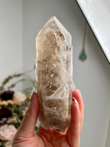 Grade AA Elestial Smoky Quartz - A Portal to Mystical Realms and Vibrant Healing 371g, SEH01
