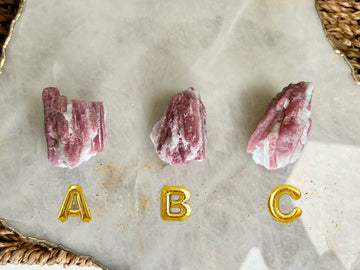 Grade AA Natural Pink Tourmaline on Aquamarine,A Harmonious Blend of Love and Serenity PTC17, Multiple Options