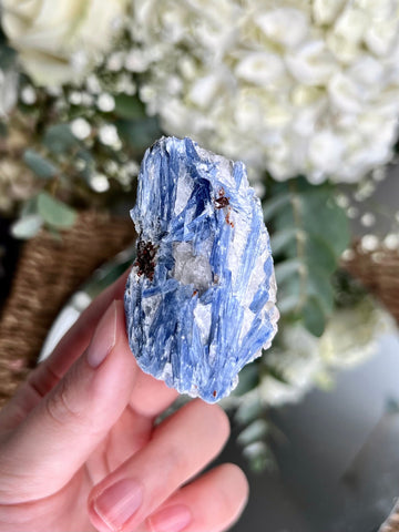 Grade AA Natural Blue Kyanite with Iron and Quartz, Crystal Healing, Energy Protection, Calming BK15,86g