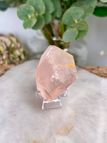 Grade AAA Golden Healer Rose Quartz Freeform with Star Light - A Celestial Beacon of Love and Healing, GRC02,87g