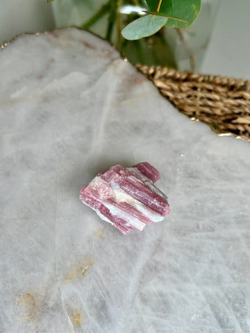 Grade AA Natural Pink Tourmaline on Aquamarine,A Harmonious Blend of Love and Serenity PTC01, 45g