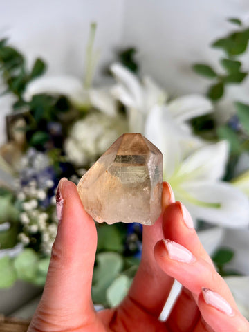 Grade AAA 100% Natural Smoky Golden Citrine Point from Araçuai Brazil - Super Extra Quality, CCH26, 24g