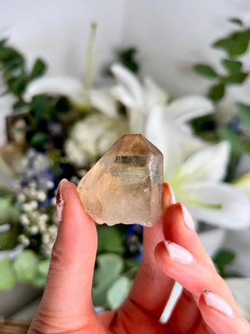 Grade AAA 100% Natural Smoky Golden Citrine Point from Araçuai Brazil - Super Extra Quality, CCH26, 24g