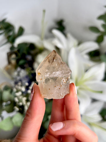 Grade AA 100% Natural Golden Cathedral Citrine Point from Araçuai Brazil - Super Extra Quality, CCH29, 38g