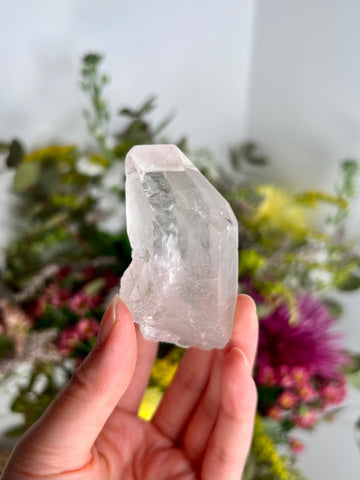 Grade AA Natural Etched Clear Quartz Point - A Beacon of Pure Energy and Insight QPC20, 93g