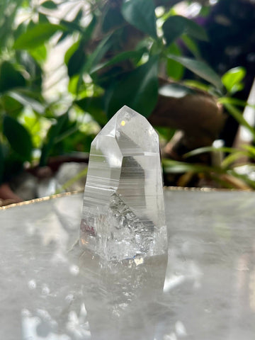 Grade AAA Lemurian Tower with Barcodes and Self-Healed - Semi-polished, Top Quality, from Sento se Bahia, LTC21, 108g