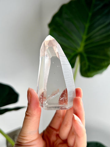 Grade AAA Lemurian Tower with Barcodes - Semi-polished, Top Quality, from Sento Se Bahia LTC45, 137g
