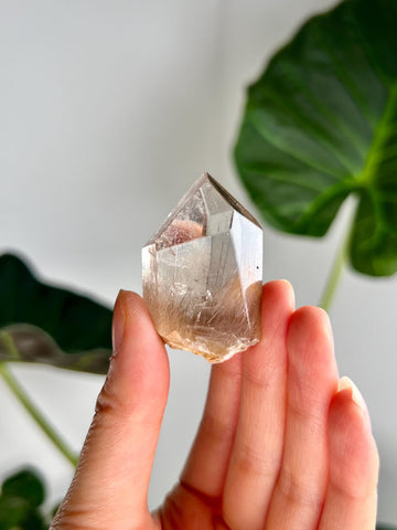 Grade AAA+ Natural Rutile Amphibole Quartz, Angel Phantom Quartz - from Taquaraçu de Minas, Brazil AFC28, 36g