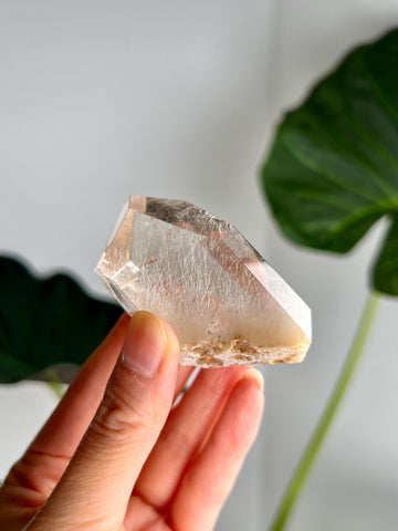 Grade AAA Natural Rutile Amphibole Quartz, Angel Phantom Quartz - from Taquaraçu de Minas, Brazil AFC57, 89g