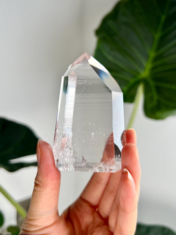 Grade AAA+ Lemurian Tower with Barcodes - Semi-polished, Top Quality, from Sento Se Bahia LTC44, 149g