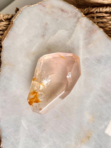 Grade AAA+ Golden Healer Rose Quartz Freeform - A Celestial Beacon of Love and Healing, GRC66, 119g