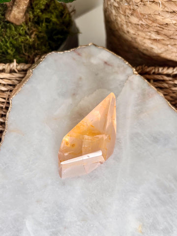 Grade AAA Golden Healer Rose Quartz Freeform with Rainbows - A Celestial Beacon of Love and Healing, GRC72, 66g