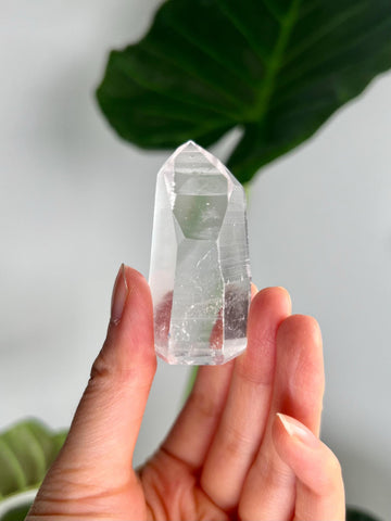 Grade AAA Lemurian Tower with Barcodes - Semi-polished, Top Quality, from Sento Se Bahia LTC63, 54g