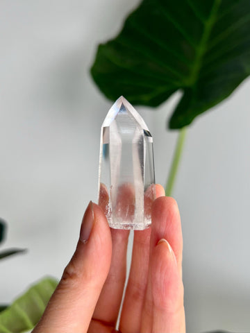 Grade AAA Lemurian Tower with Barcodes - Semi-polished, Top Quality, from Sento Se Bahia LTC64, 36g