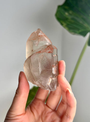 Grade A Golden Healer Lemurian Quartz, Shift Quartz, with Record Keepers and Rainbow from Serra do Cabral, Brazil, GSL15, 144g