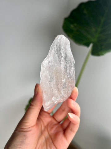100% Natural Grade A Root Lemurian Quartz - Self-Healed and Etched Crystal from Serra do Cabral, Brazil - LRC15, 138g