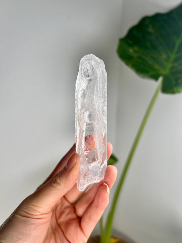 100% Natural Grade A Root Lemurian Quartz - Self-Healed and Etched Crystal from Serra do Cabral, Brazil - LRC32, 114g