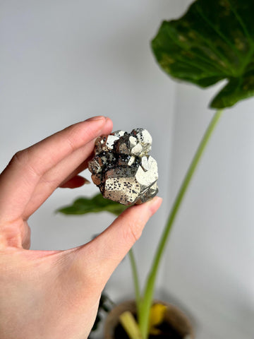 Grade AA Natural Pyrite with Sphalerite from Peru – Protection Stone, Solar Plexus, Wealth Manifestation PRP29, 136g