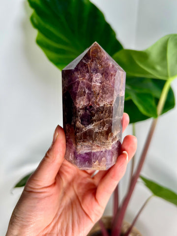 Grade AAA Super Seven Tower from Brazil - High-Vibration Master Healing Crystal 326g, STG29