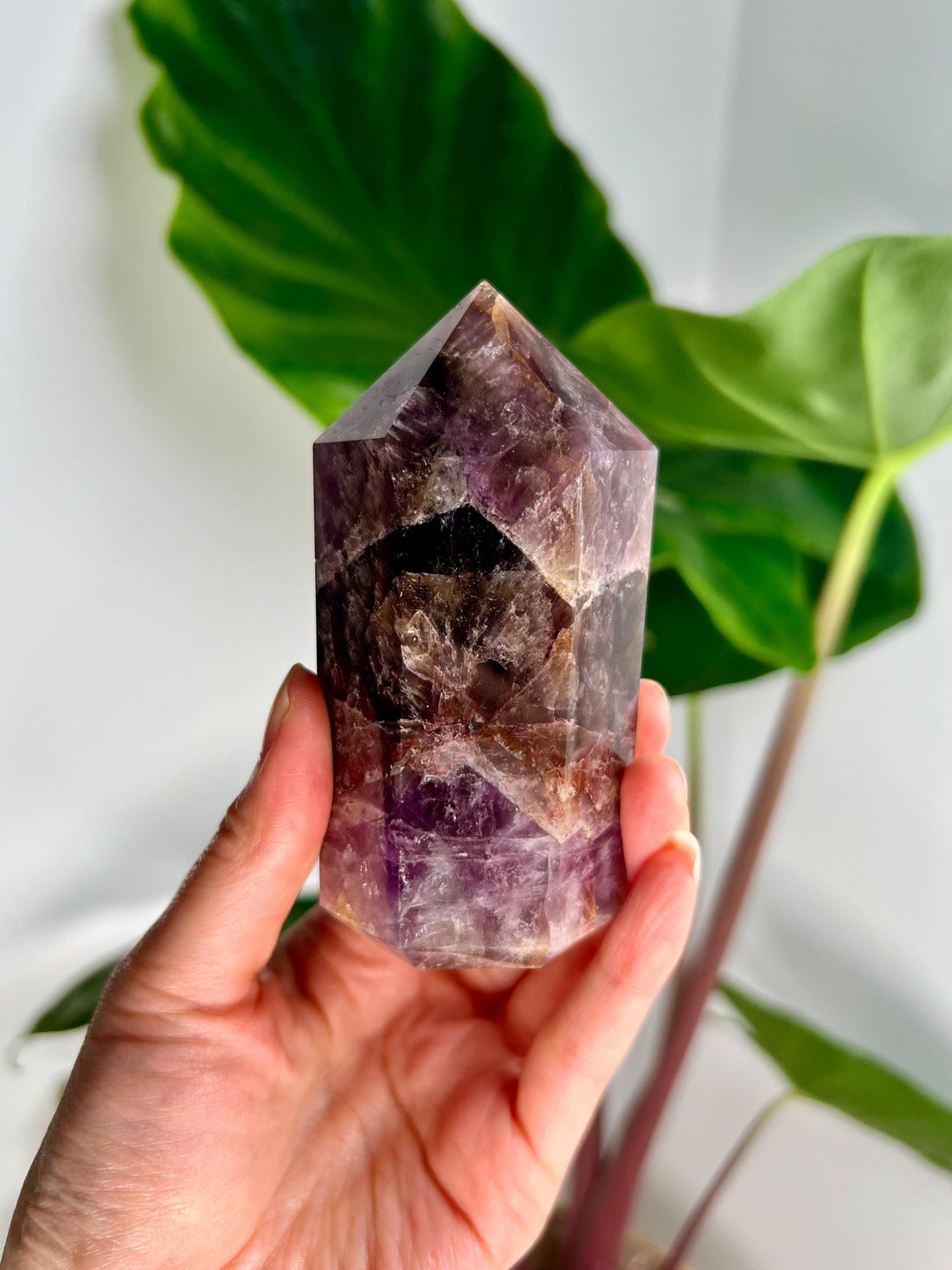 Grade AAA Super Seven Tower from Brazil - High-Vibration Master Healing Crystal 326g, STG29