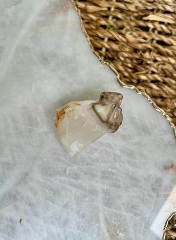 Grade AA Natural Adaptogenic BG3 Citrine Scepter Specimen - with smoky phantom and iron inclusion from Piaui, Brazil ACC38, 28g