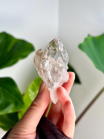 Grade AA 100% Natural Smoky Elestial Quartz - A Portal to Mystical Realms and Vibrant Healing 47g, EQC25