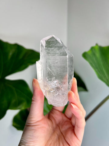 Grade AA Starbrary Quartz with inner child points – Unique Glyphs, Record Keepers, from Tomás Gonzaga, Minas Gerais, Brazil RQG06, 193g