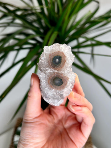 Grade A+ Natural Amethyst Flower Stalactite from Uruguay – Unique Formation, High-Energy Healing Crystal - US35, 111g