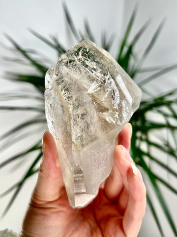 Grade AA+ Cathedral Lemurian Quartz Point with Rainbow, Rutile and Iron, Akashic Record Access - LCC35,167g
