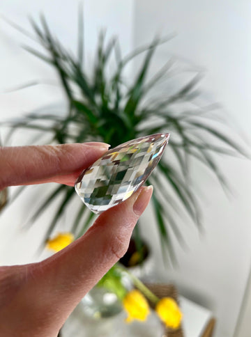 Top Grade Gem Faceted Lemurian Flame - Premium Quality, Healing, and Manifestation Crystal, DFH10, 28g