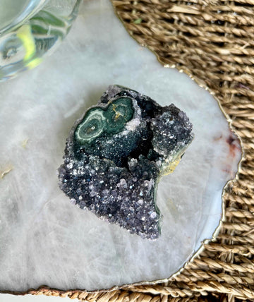 Grade A Natural Amethyst Stalactite from Uruguay – Unique Formation, High-Energy Healing Crystal - US48, 130g
