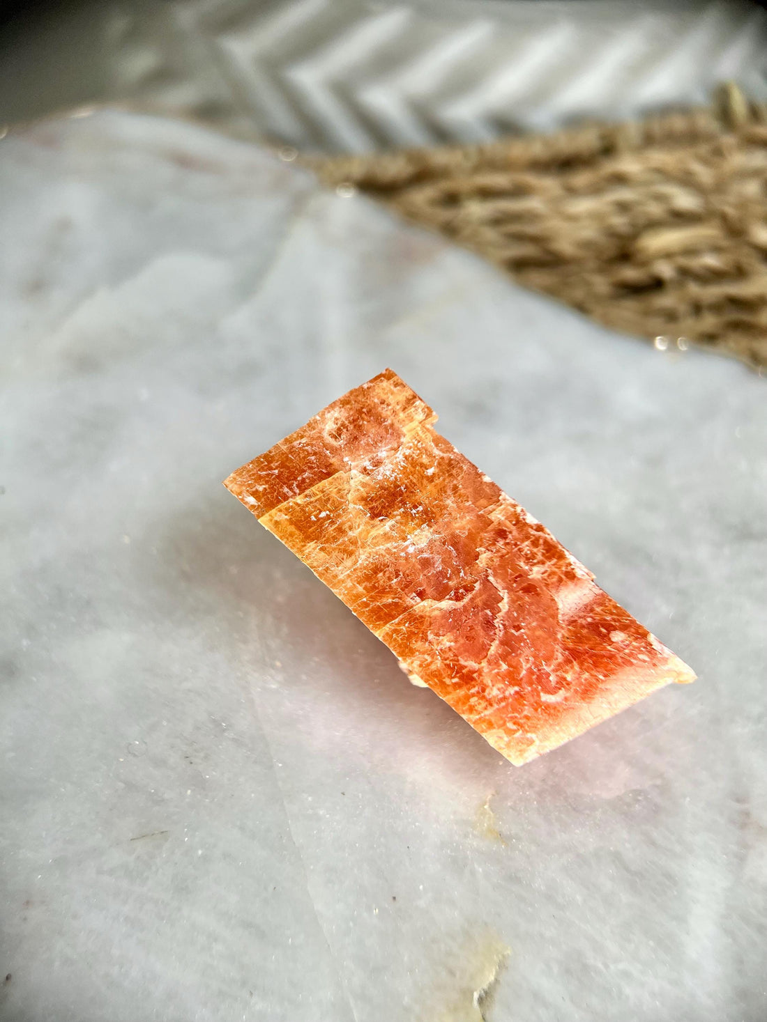 Grade A+ Natural Orange Calcite , Raw Crystal, Sacral, Solar Plexus Chakra, from Bahia Brazil CA08, 63g