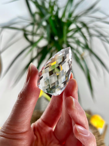 Top Grade Gem Faceted Lemurian Flame - Premium Quality, Healing, and Manifestation Crystal, DFH08, 29g