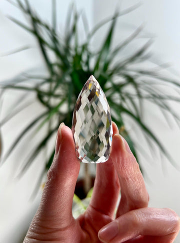 Top Grade Gem Faceted Lemurian Flame - Premium Quality, Healing, and Manifestation Crystal, DFH09, 27g