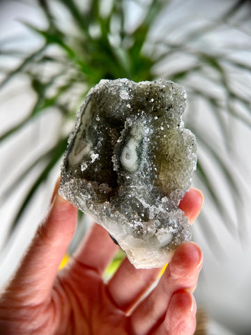 Grade A+ Natural Stalactite Druzy Crystal– Heart, Root, and Third Eye Chakra Healing, US52, 123g