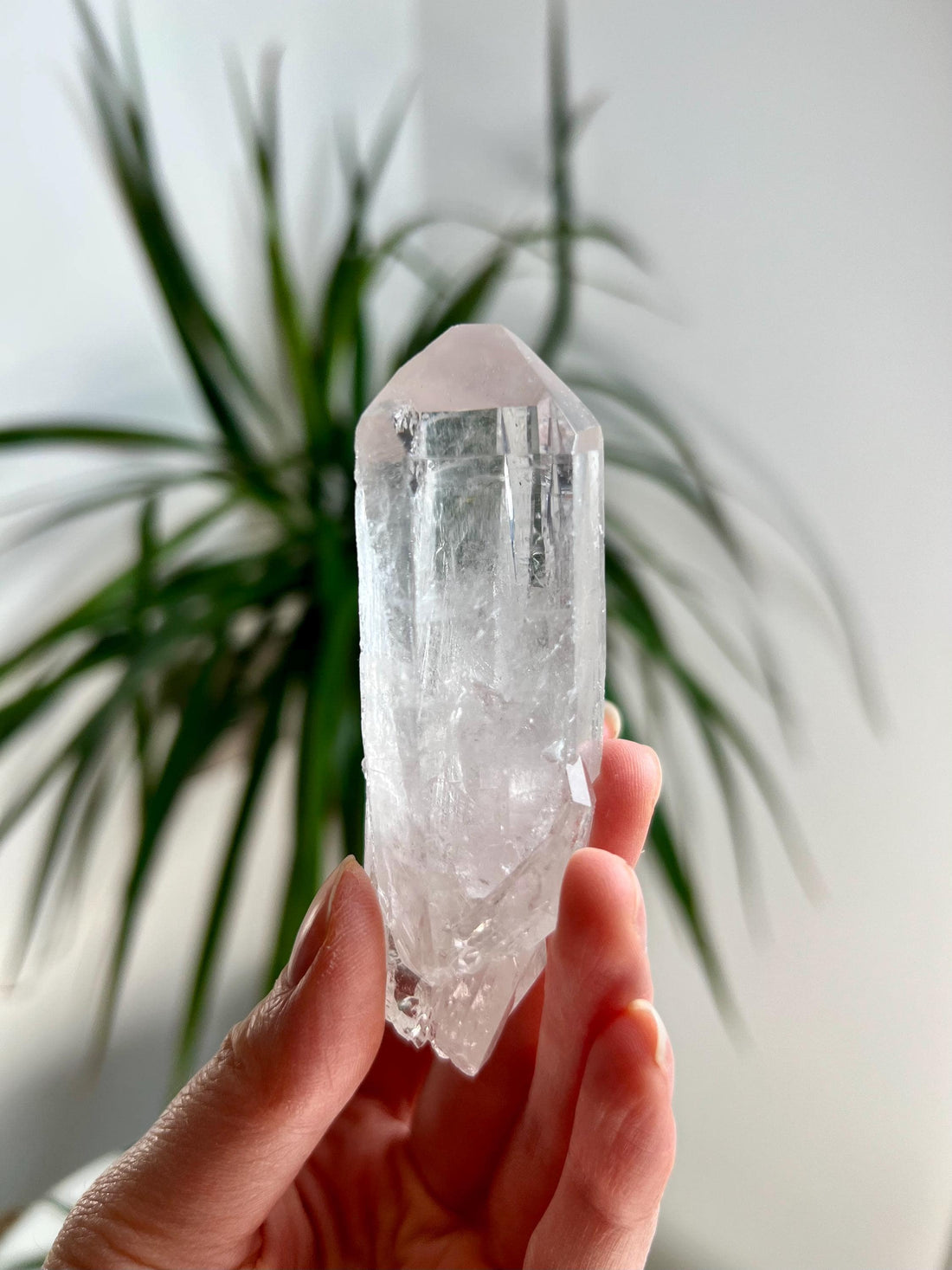 Grade AA Natural Etched Clear Quartz Cluster from Diamantina, 134g, CC09
