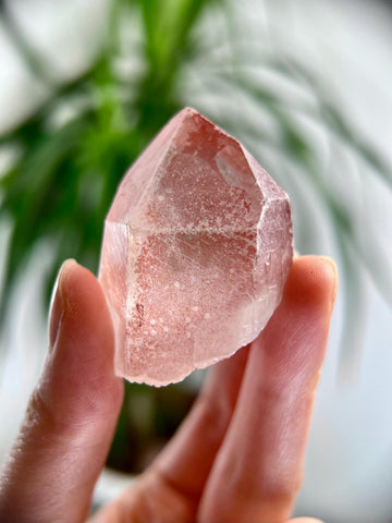 Grade AAA 100% Natural Pink Lemurian Quartz Point–Heart-Activating Love, Wisdom & Divine Connection,from Diamantina - PL18, 53g