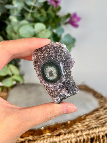Grade A Natural Amethyst Flower Stalactite from Uruguay – Unique Formation, High-Energy Healing Crystal - US118, 67g