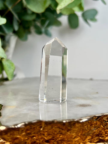 Grade AA+ Clear Quartz Tower with Chlorite from Brazil,Ethically Sourced for Flood Relief | Minor Polish Imperfections 14-33g