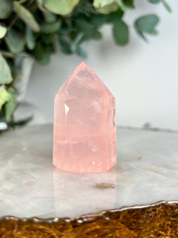Grade AAA Natural Rose Quartz Tower – Emotional Healing & Self-Love Crystal, from Bahia, Brazil RC16, 68g